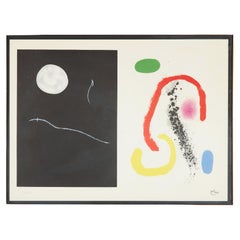 Joan Miró Signed "Noir et blanc"