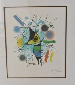 Joan Miro "Der singende Fisch" Signierte Lithographie
