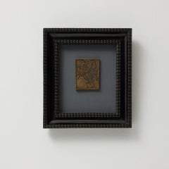 Joan Miró, "XXe Siècle Nº4", Patinated Bronze Relief After 1938 Work, Framed