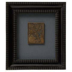 Joan Miró, "XXe Siècle Nº4", Patinated Bronze Relief After 1938 Work, Framed