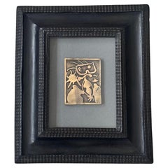 Joan Miró, "XXe Siècle Nº4", patiniertes Bronzerelief nach einem Werk von 1938, gerahmt
