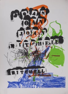 Abstract Tree and Stamps - Original lithograh (Fournier 1969)