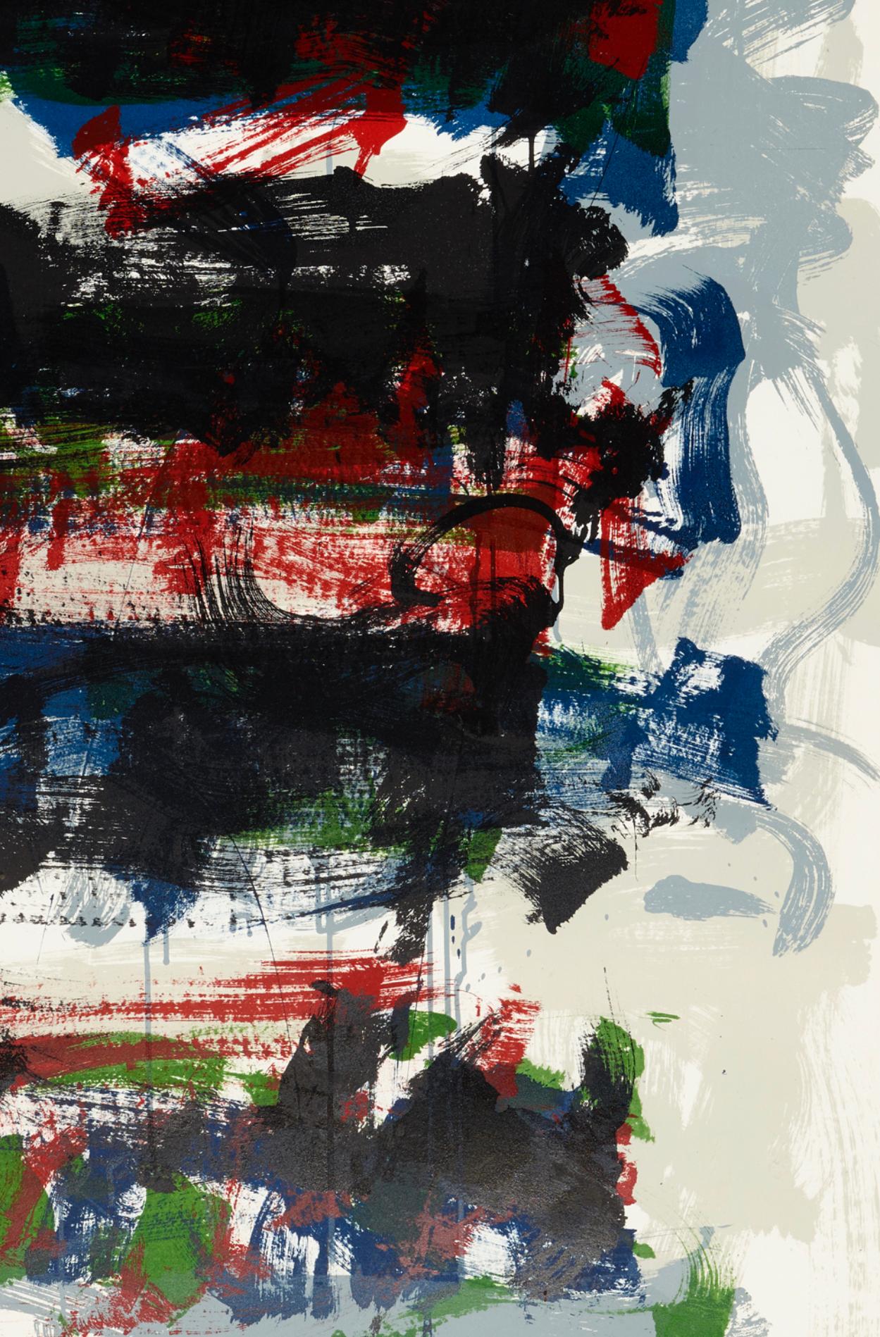 Champs (Fields); from the Carnegie Hall Centennial Fine Art portfolio - Abstract Expressionist Print by Joan Mitchell