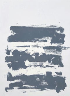 Champs (Gray) /// Joan Mitchell Post-War Female Artist Abstract Art Lithograph