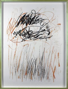 "Flower II" 2-color lithograph signed and numbered by artist Joan Mitchell