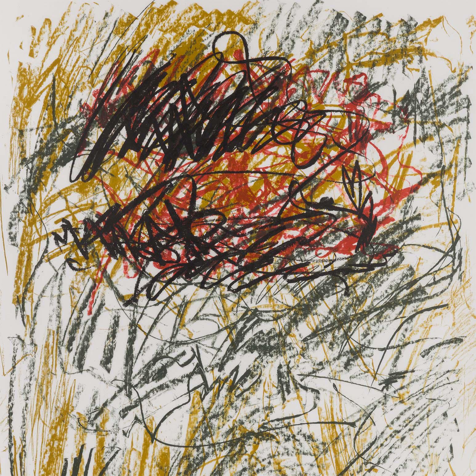 Flower III - Beige Abstract Print by Joan Mitchell