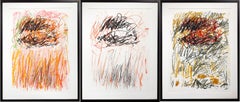 Flowers I-III from Bedford Series of Three Abstract Lithographs by Joan Mitchell