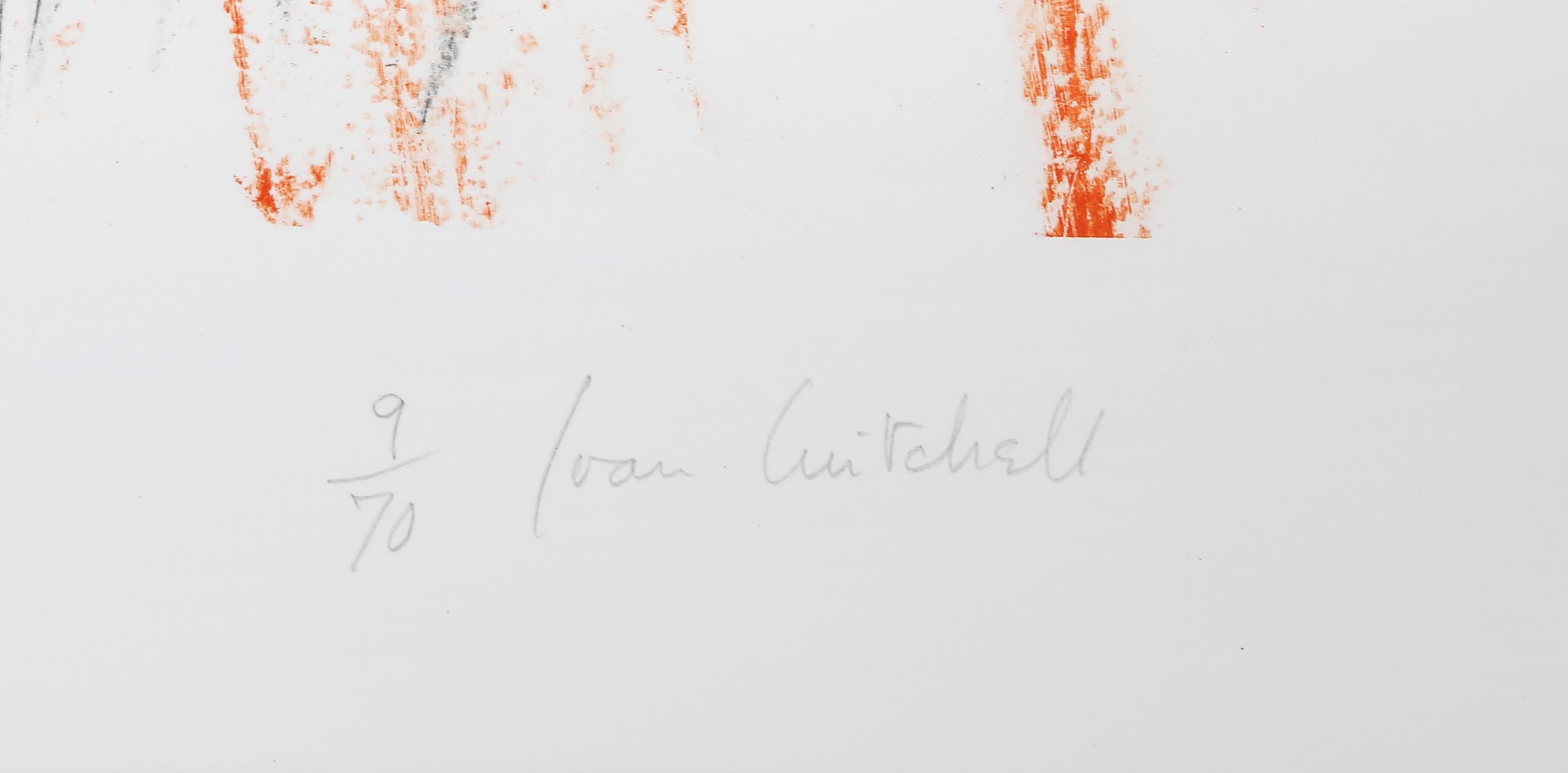 Flowers I-III from Bedford Series of Three Abstract Lithographs by Joan Mitchell For Sale 5
