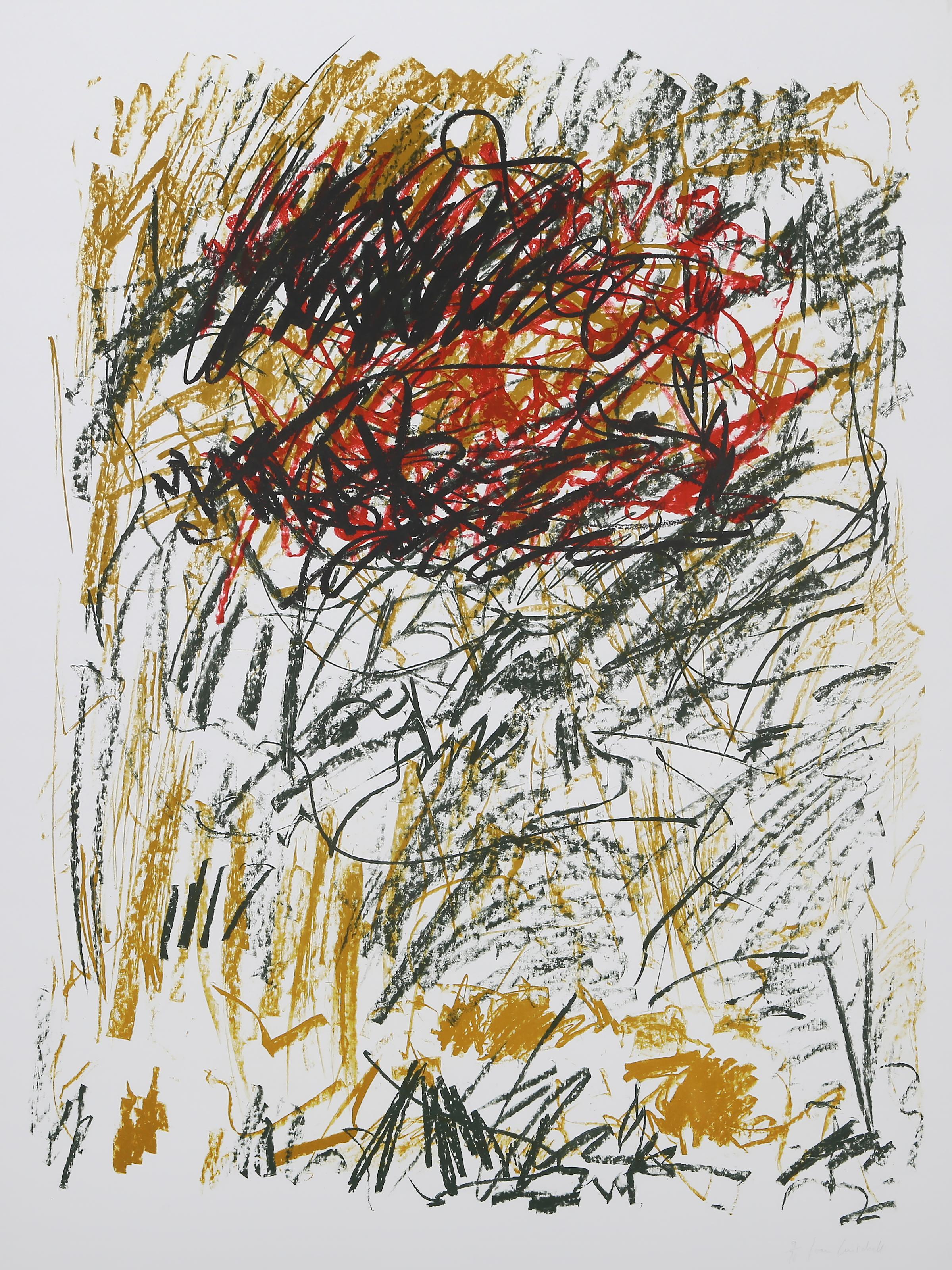 Flowers I-III from Bedford Series of Three Abstract Lithographs by Joan Mitchell For Sale 6