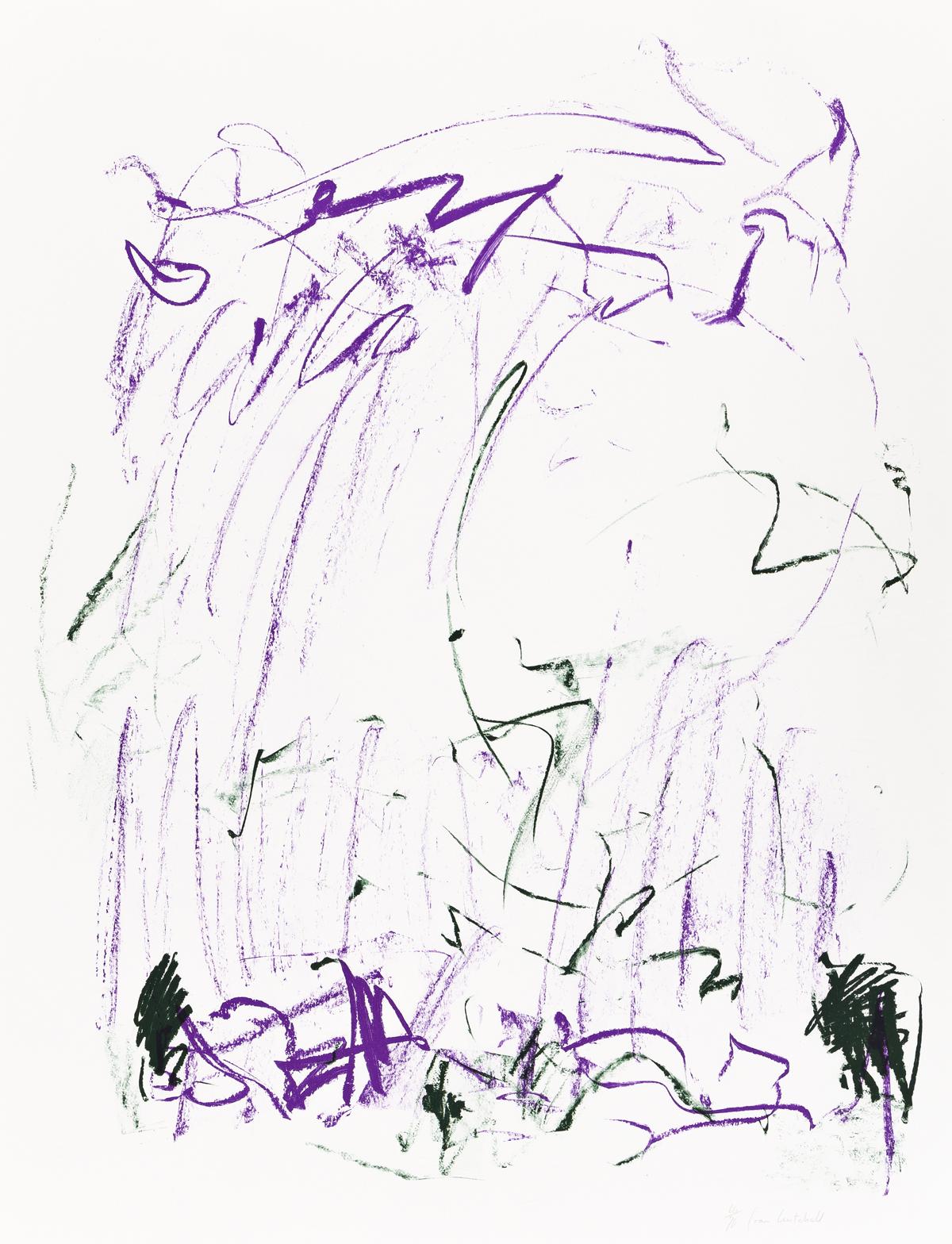 Joan Mitchell Abstract Print - Sides of a River III