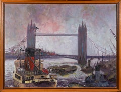 John Munday (1924 -2012) - 1975 Oil, The Ariosto On The Thames