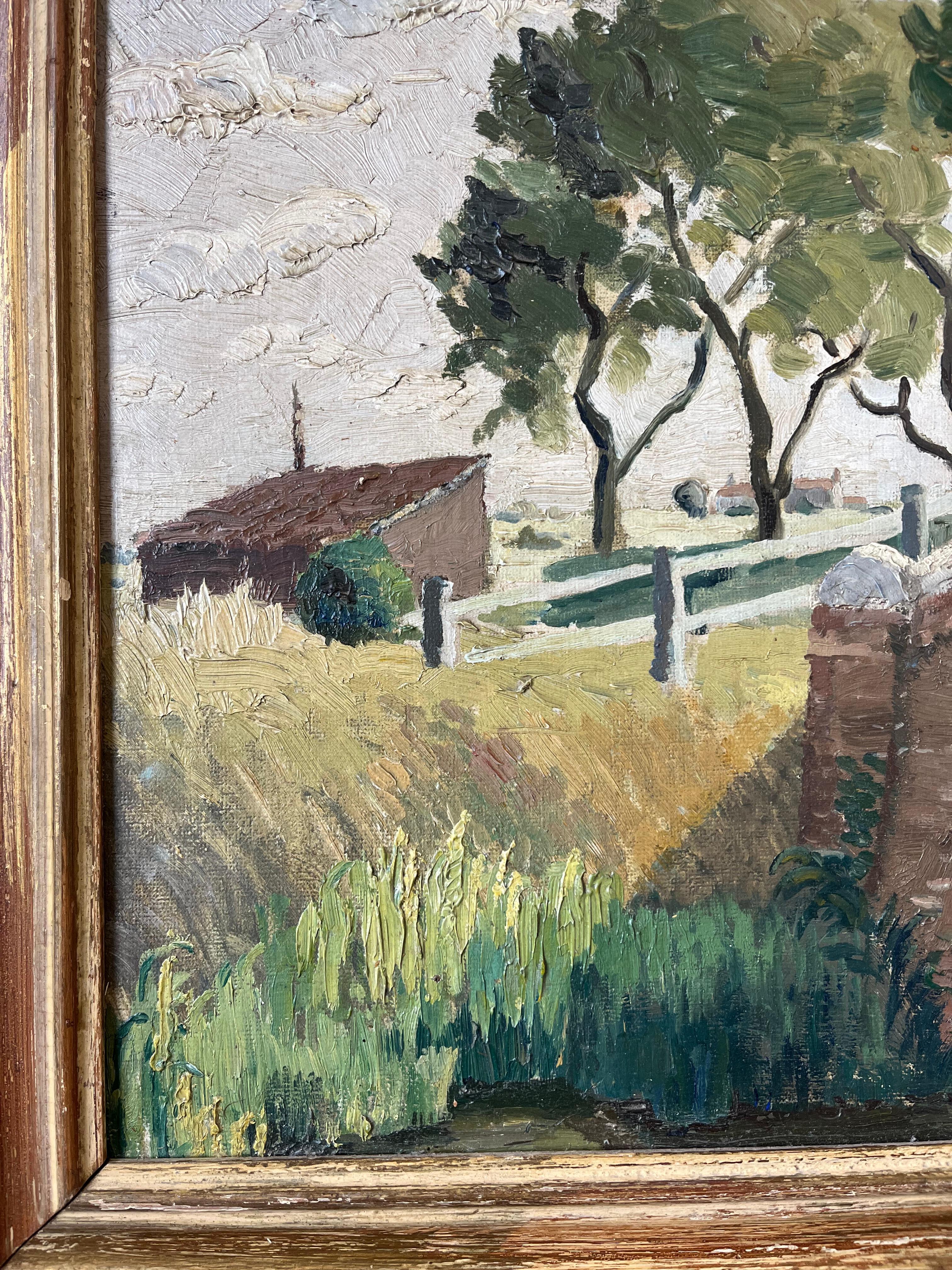 Joan Mostyn Lewis, Artista femenina, Paisaje de Claxby, Lincolnshire en venta 3