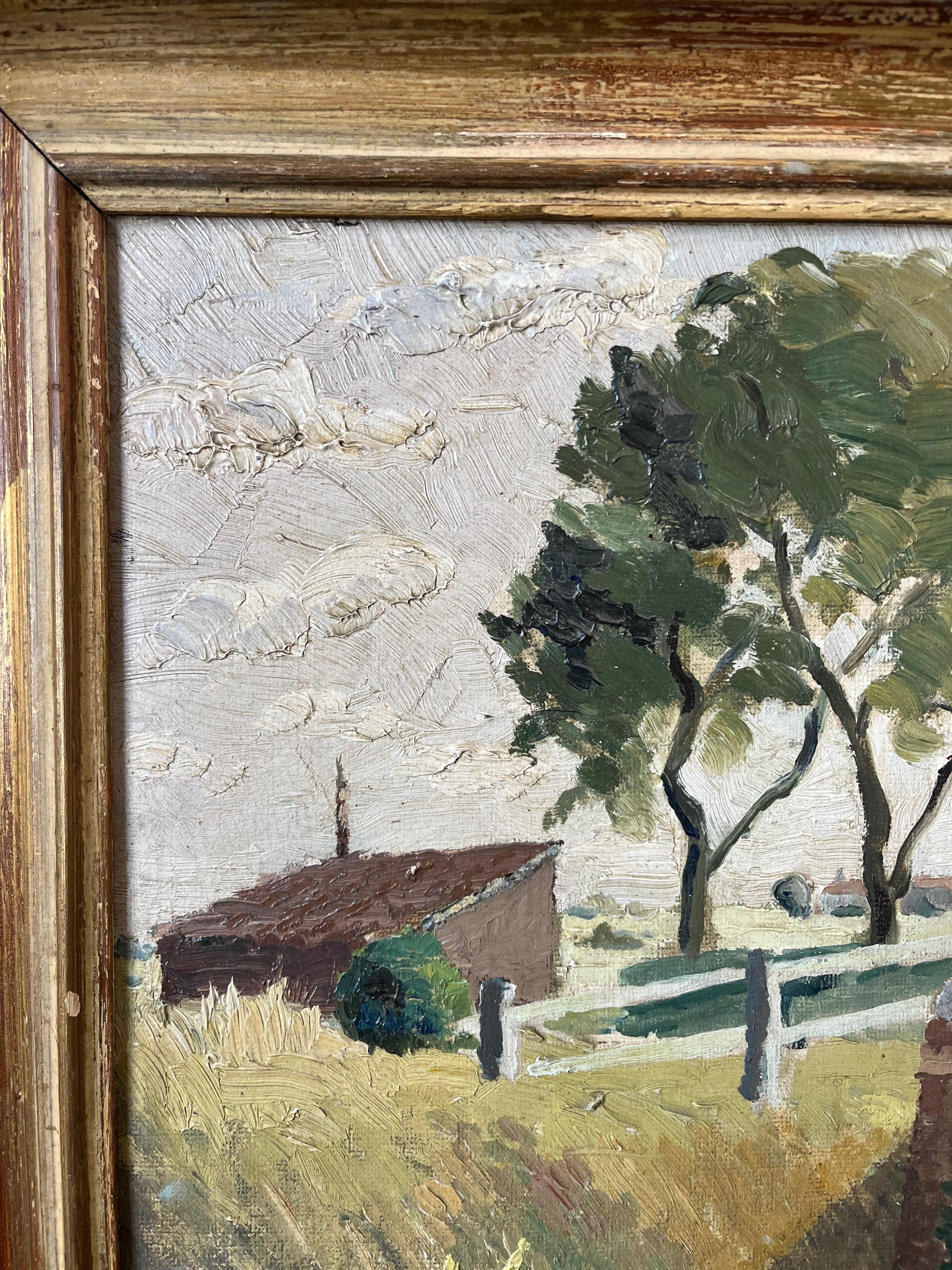 Joan Mostyn Lewis, Artista femenina, Paisaje de Claxby, Lincolnshire en venta 4