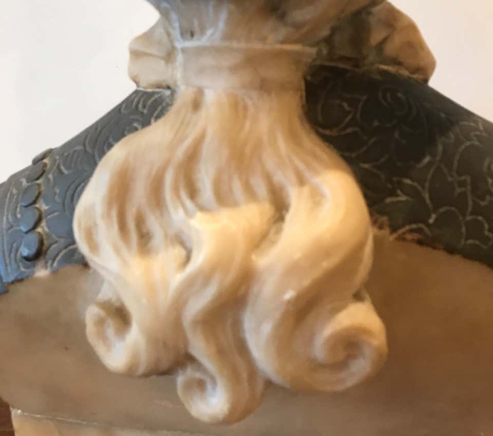 Joan of Arc Alabaster Bust, 19th Century For Sale 2