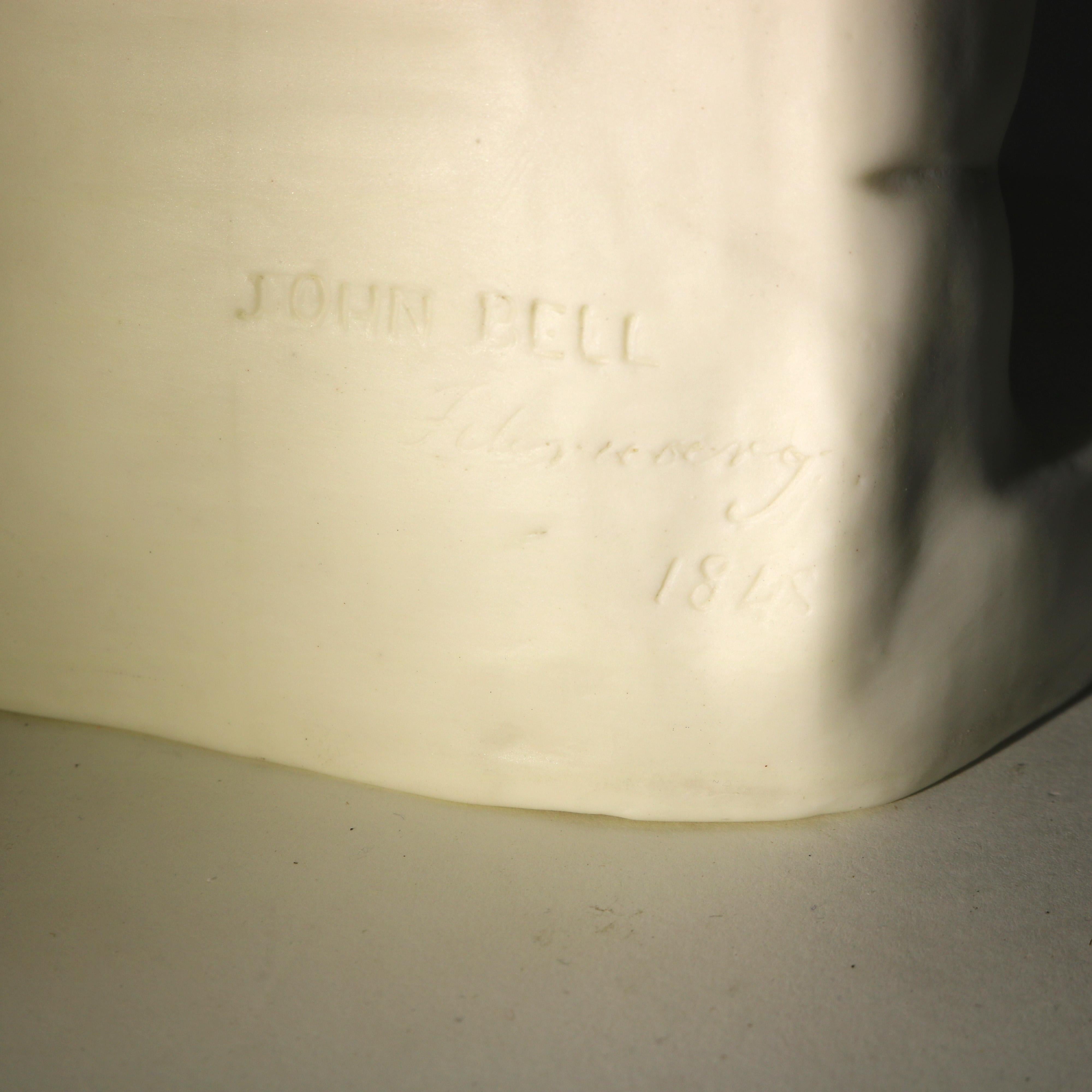 Joan of Arc Parian Bisque Porcelain Sculpture Signed John Bell C1848 For Sale 7