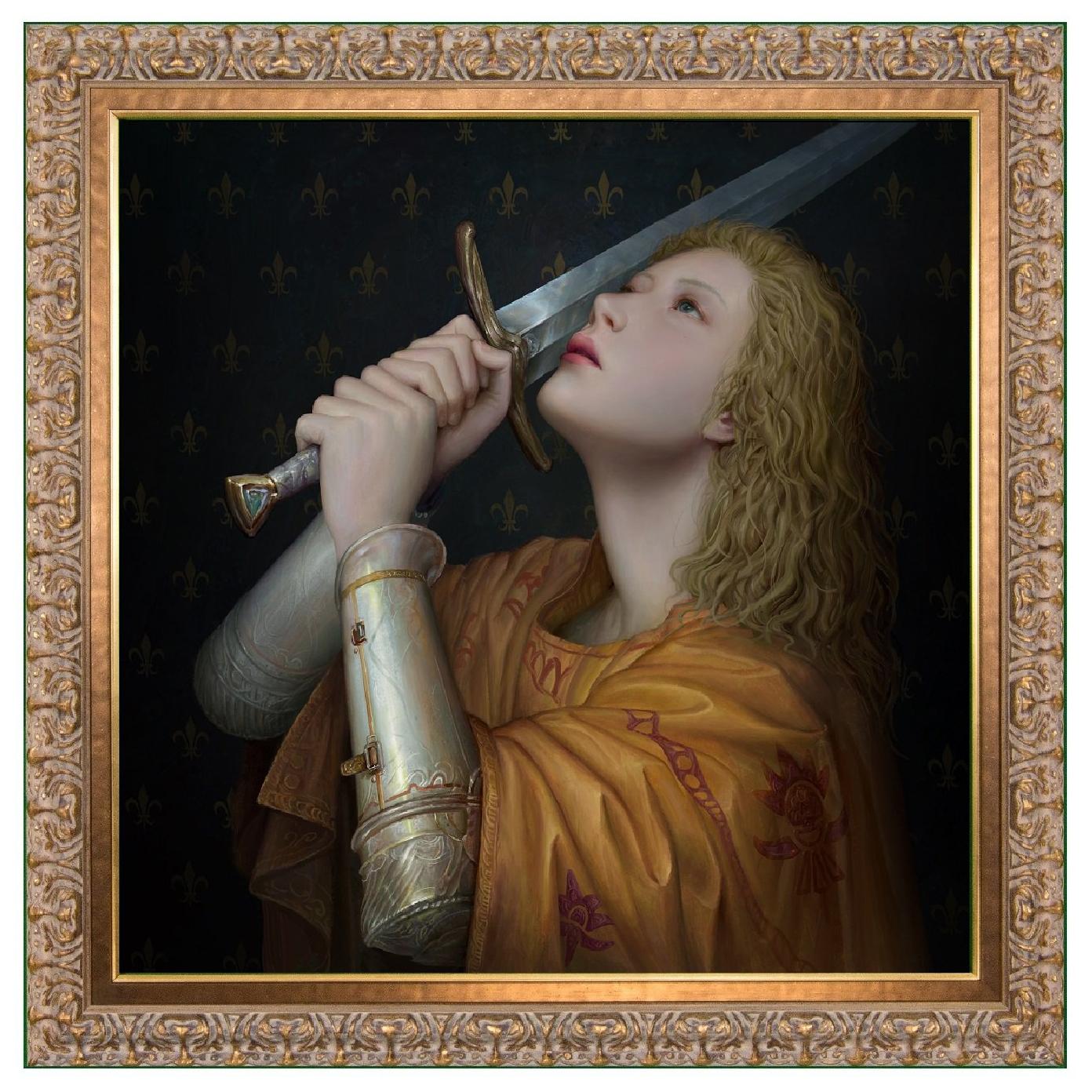 Joan of Arc, Renaissance Style by Modern Digital Artist Kunlin Lee For Sale