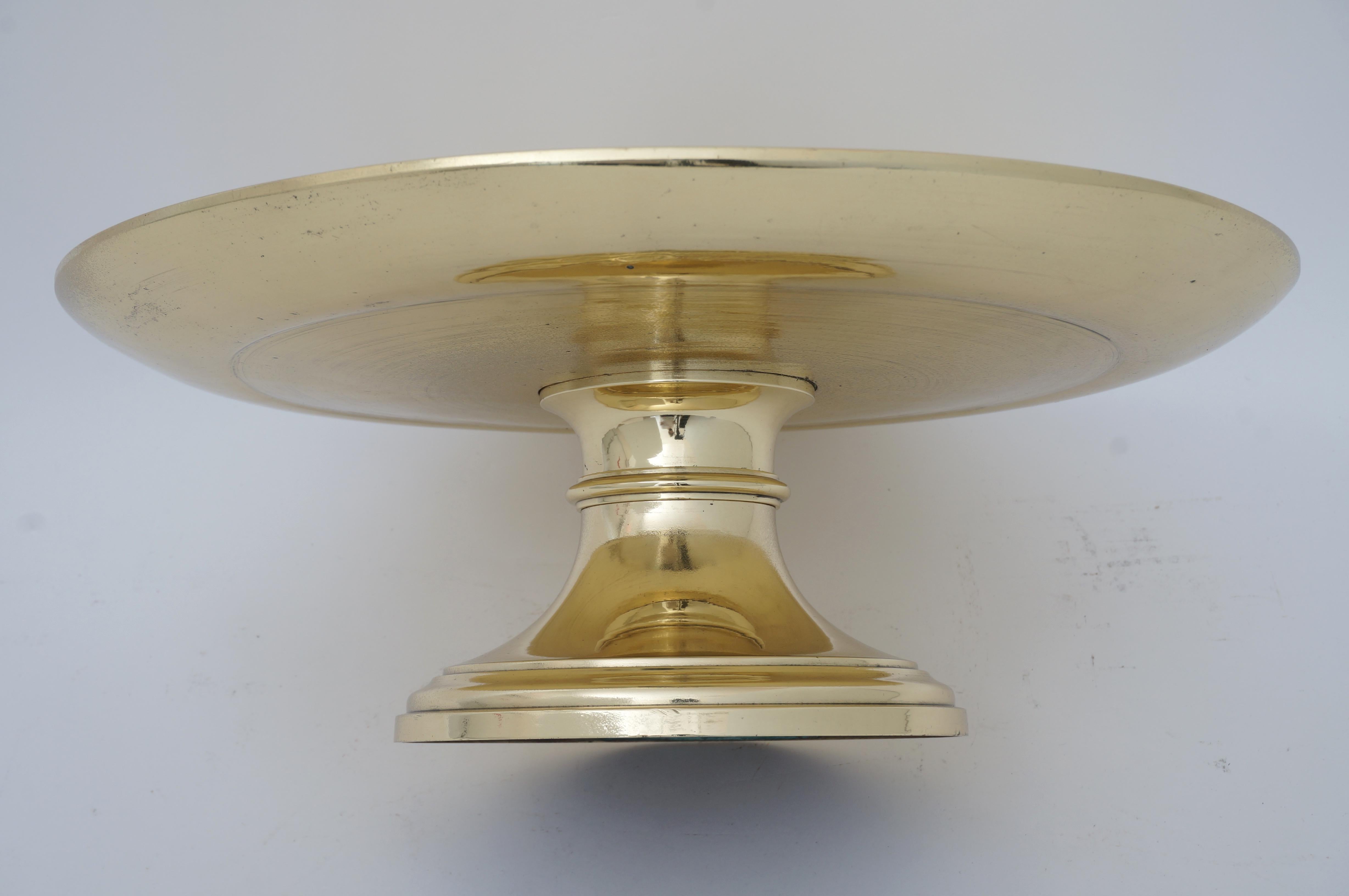 19th Century Joan of Arc Tazza in Polished Bronze Doré For Sale