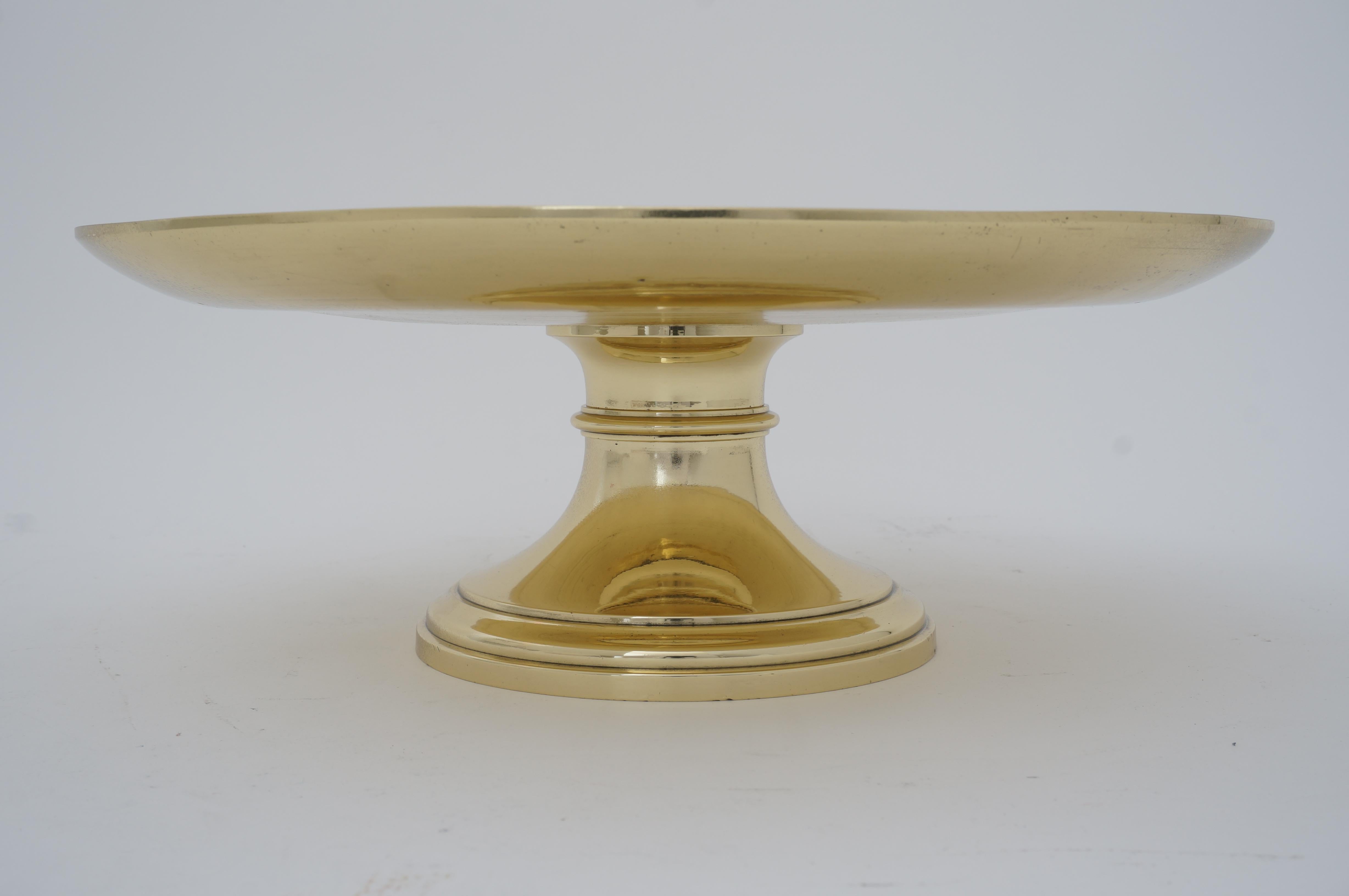 Joan of Arc Tazza in Polished Bronze Doré For Sale 1