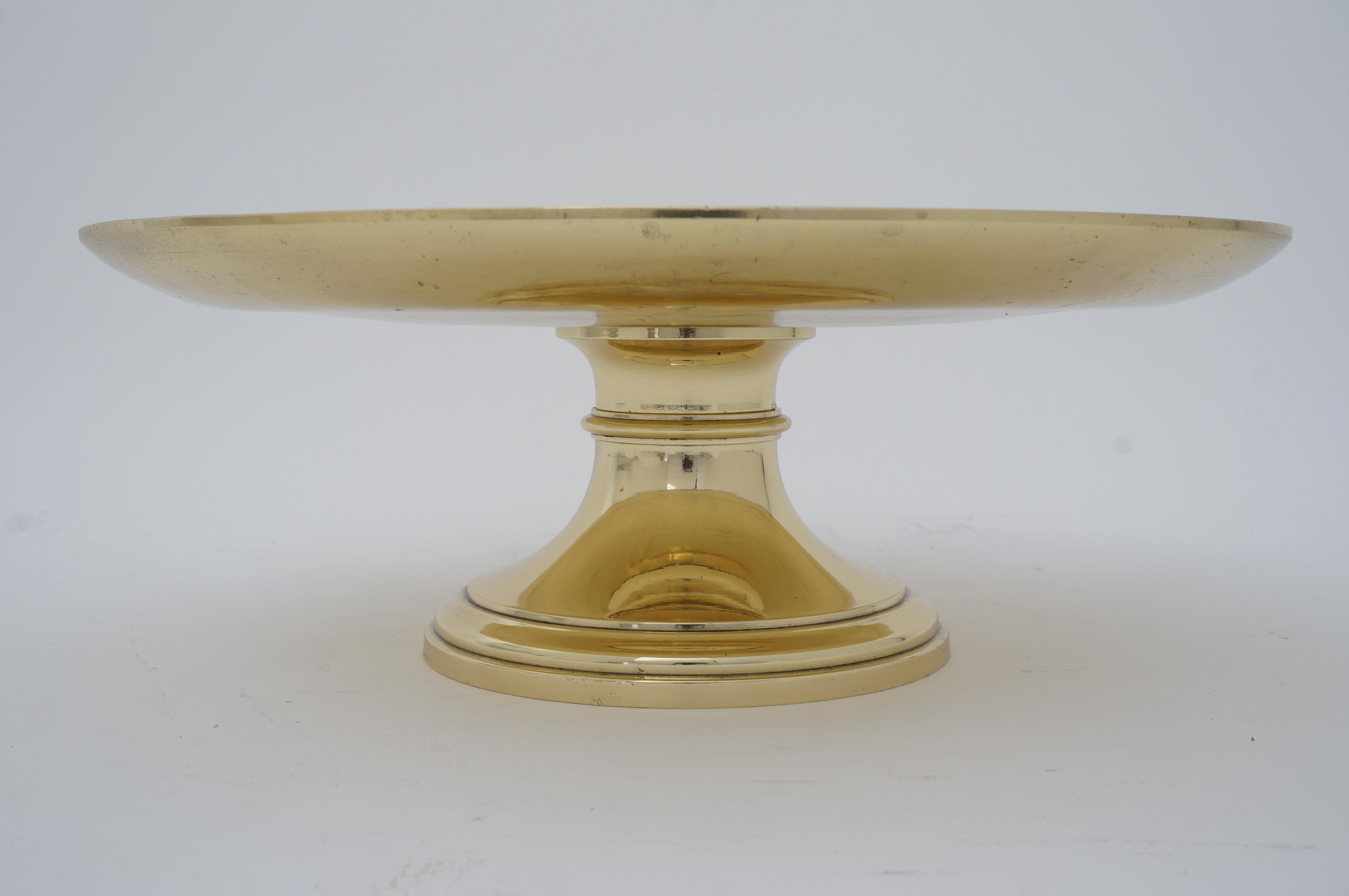 Joan of Arc Tazza in Polished Bronze Doré For Sale 2