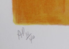 Allegro, Signed Floral Lithograph by Joan Paley