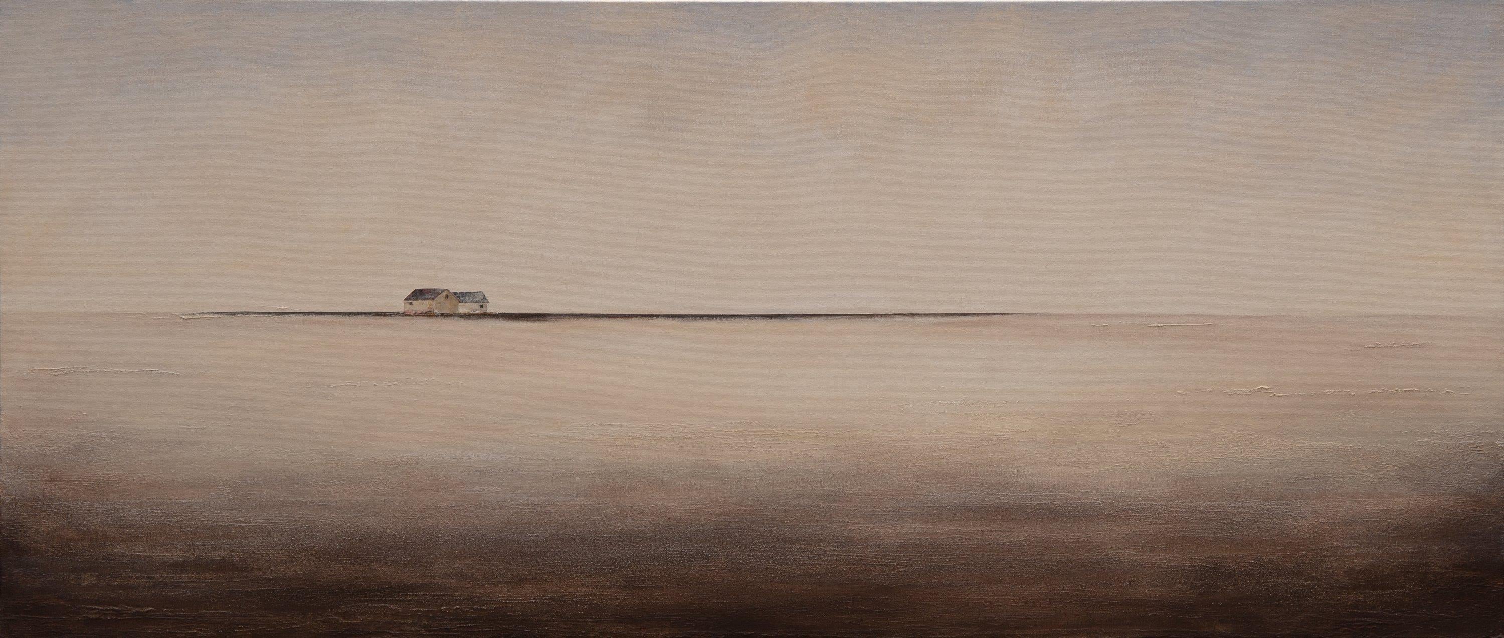 Joan Peris Landscape Painting – Ca La Julia - 21st Century, Contemporary, Landscape, Collage, Painting