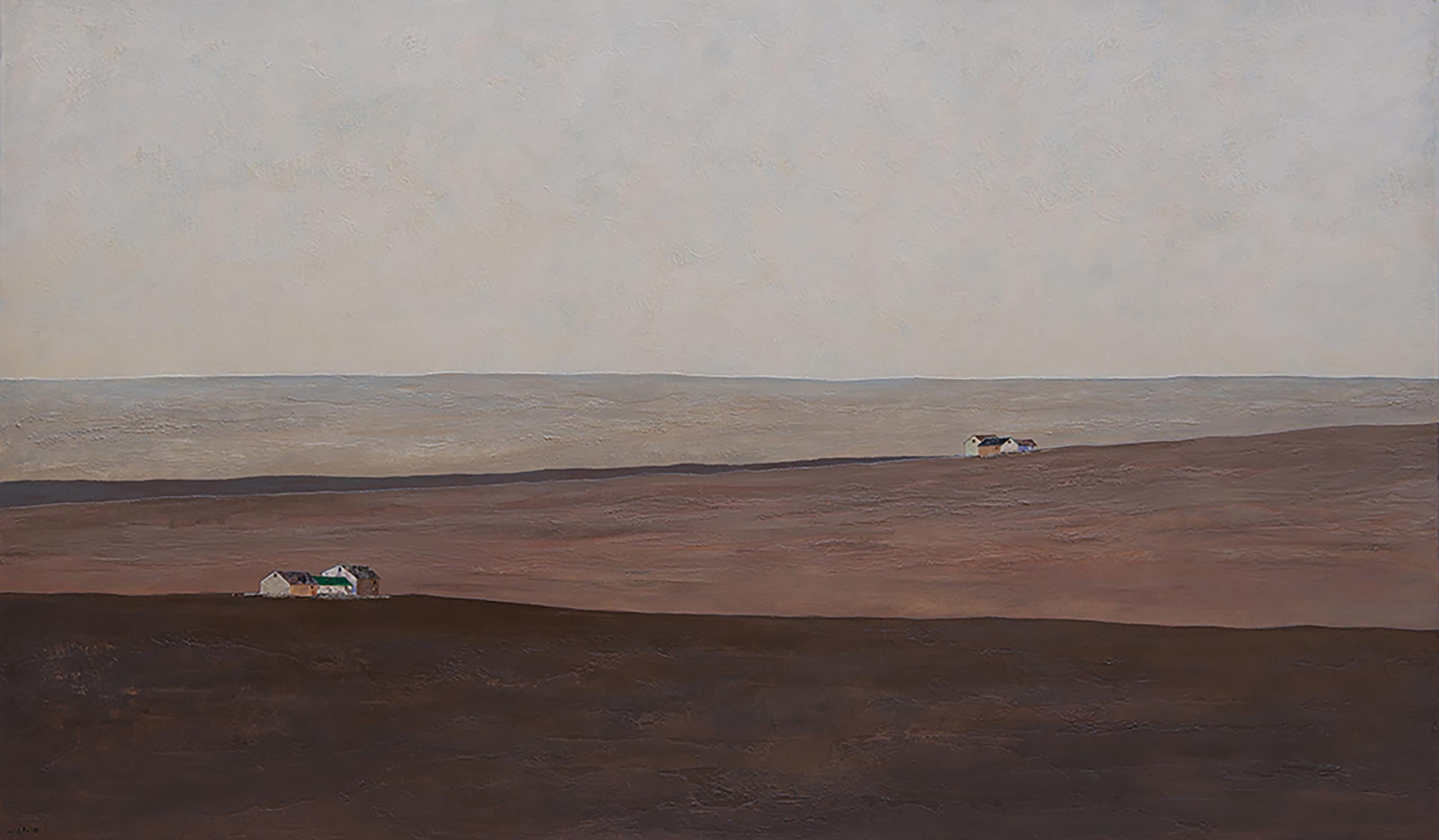Joan Peris Landscape Painting - Ca La Lola - 21st Century, Contemporary, Landscape, Collage, Painting