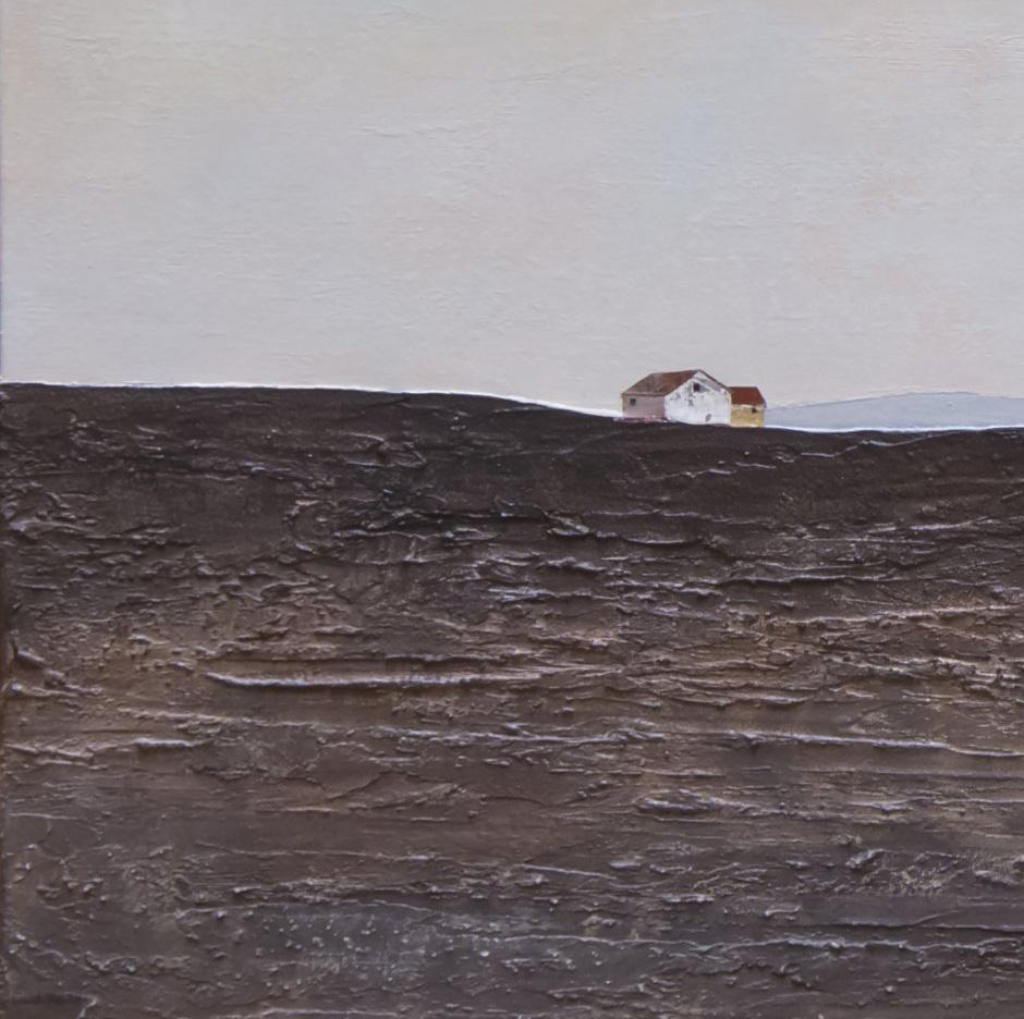Ca La Nuri - 21e siècle, contemporain, paysage, collage, peinture - Contemporain Painting par Joan Peris
