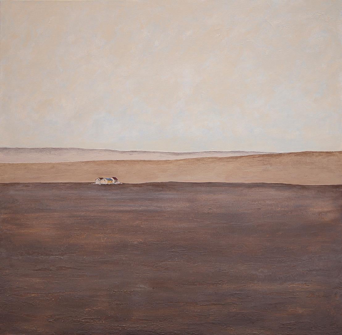 Joan Peris Landscape Painting - Ca La Xana - 21st Century, Contemporary, Landscape, Collage, Painting