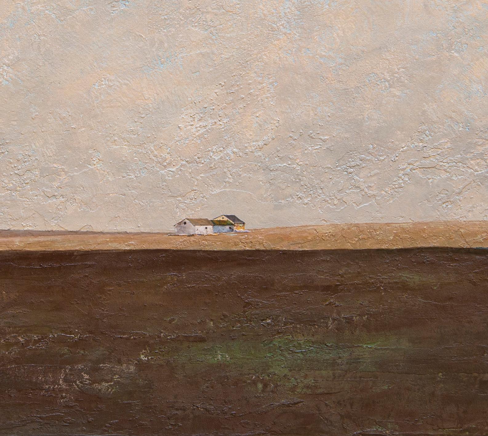 M23 Ca N'Amadeu - 21e siècle, contemporain, paysage, collage, peinture - Contemporain Painting par Joan Peris