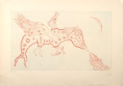 Joan Ponç Spanish Artist Original Hand Signed engraving 1973 n35