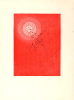 Vintage Joan Ponç Spanish Artist Original Hand Signed engraving 1973 n9