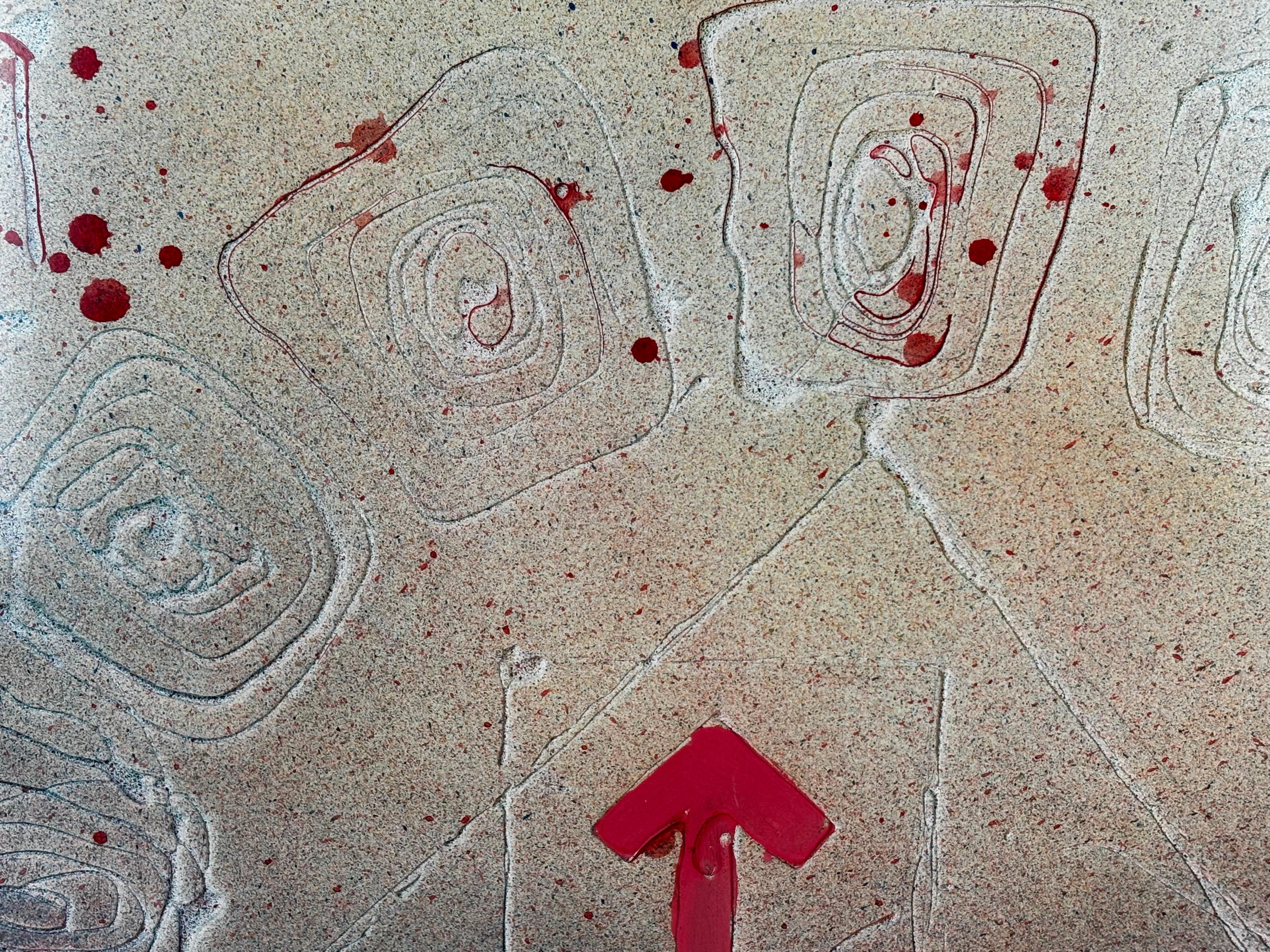 Joan Raset – Abstract & Figurative Mixed Media, 1970s For Sale 4