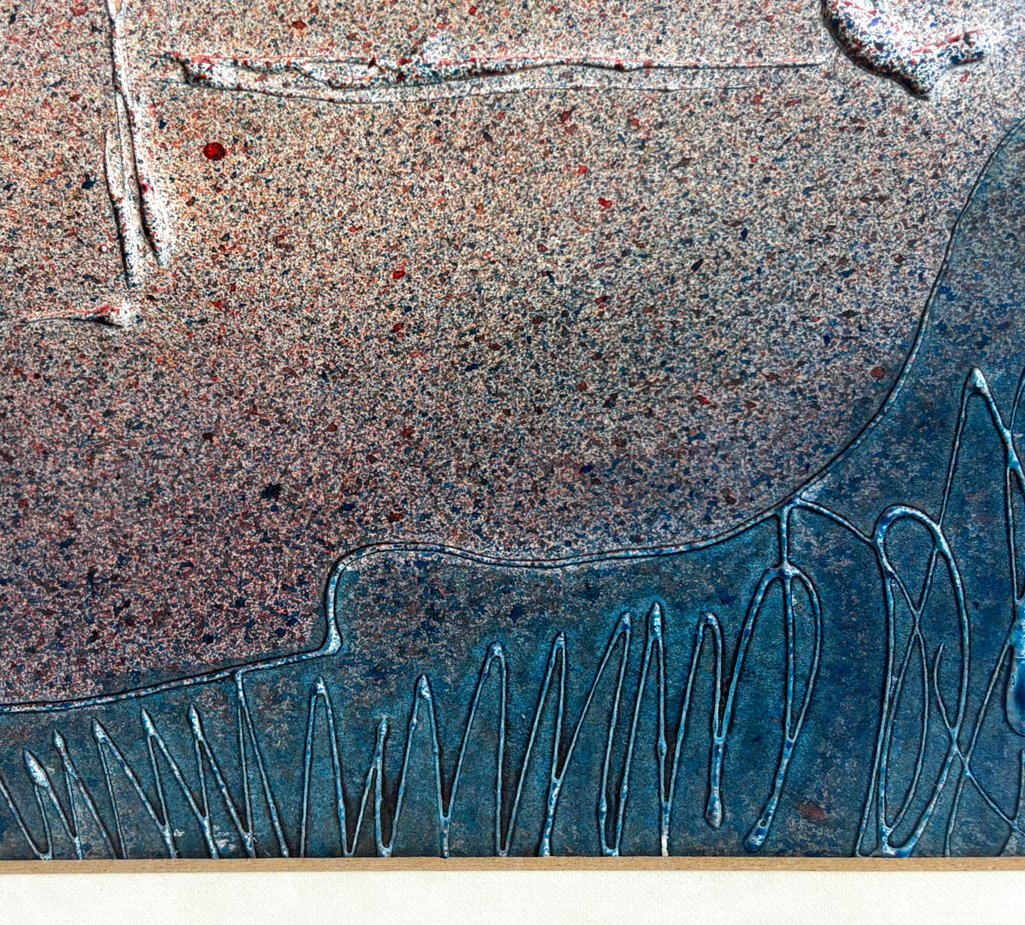 Joan Raset – Abstract & Figurative Mixed Media, 1970s For Sale 8