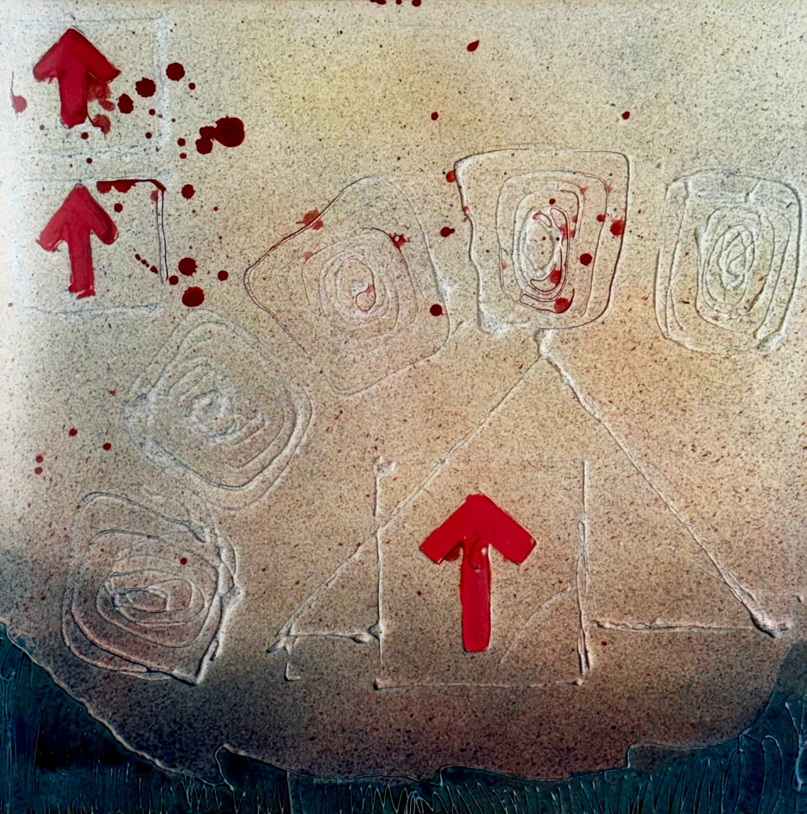 Joan Raset (Barcelona, 1938–2019)
Mixed media on paper, circa 1970
Dimensions:
Artwork: 57 × 57 cm
With frame: 73.5 × 73.5 cm

Original work by Joan Raset, executed in mixed media on paper during the 1970s. The artist masterfully combines texture,