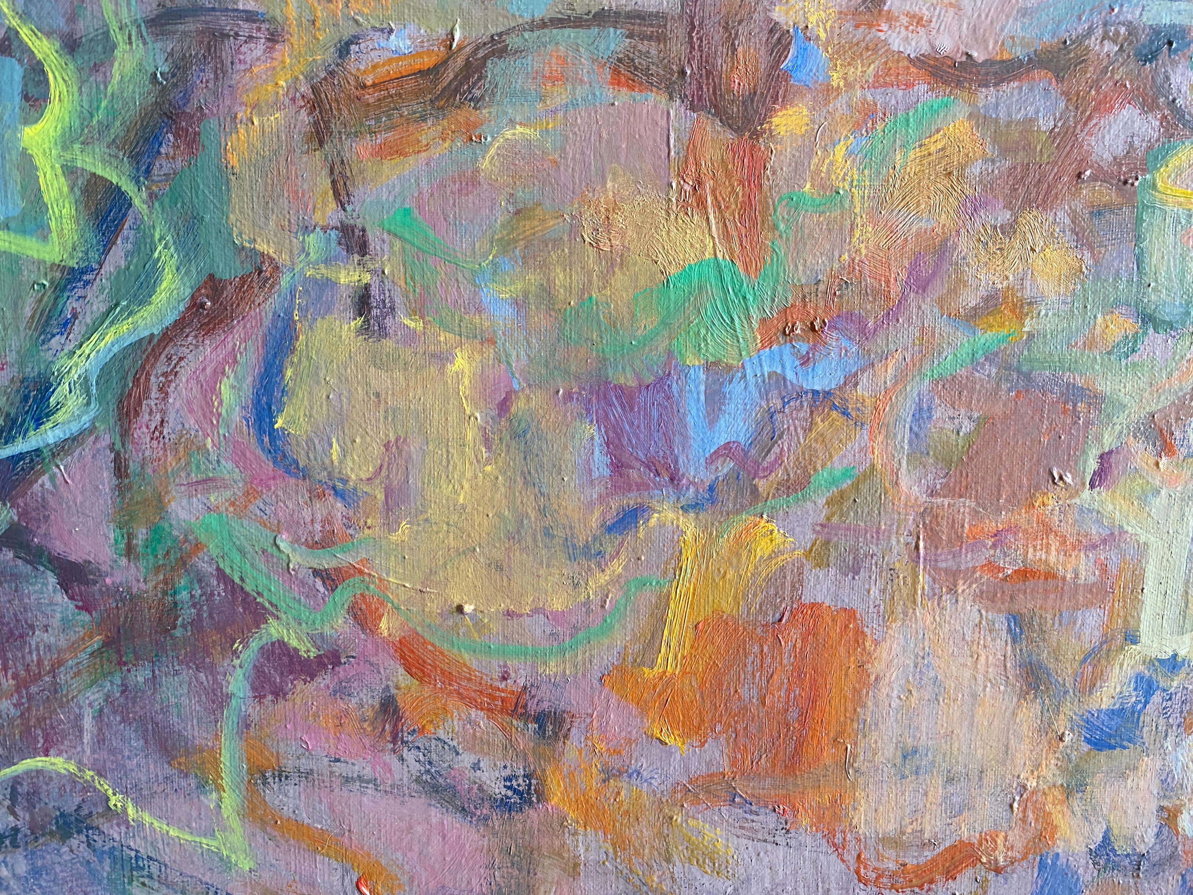 Pintura al óleo colorista postimpresionista Paisaje 