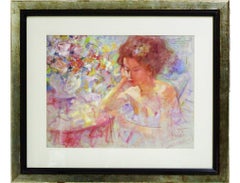 Reveries - Joan Raset Pastel on Carson Paper Painting Impressionist