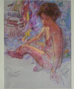 Expectations - Joan Raset Pastel on Carson Paper Painting Impressionist 