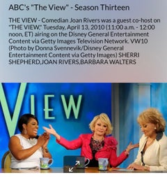 Joan Rivers Iconic Red Flower Brooch Pin Photos Worn On The View Tribeca Film