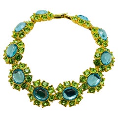 JOAN RIVERS signed gold plated crystal vintage designer bracelet