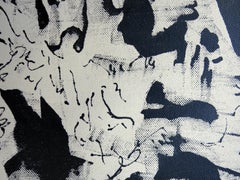 ABSTRACT Nuova opera d'arte in bianco e nero dell'artista contemporaneo Joan Salo 2024