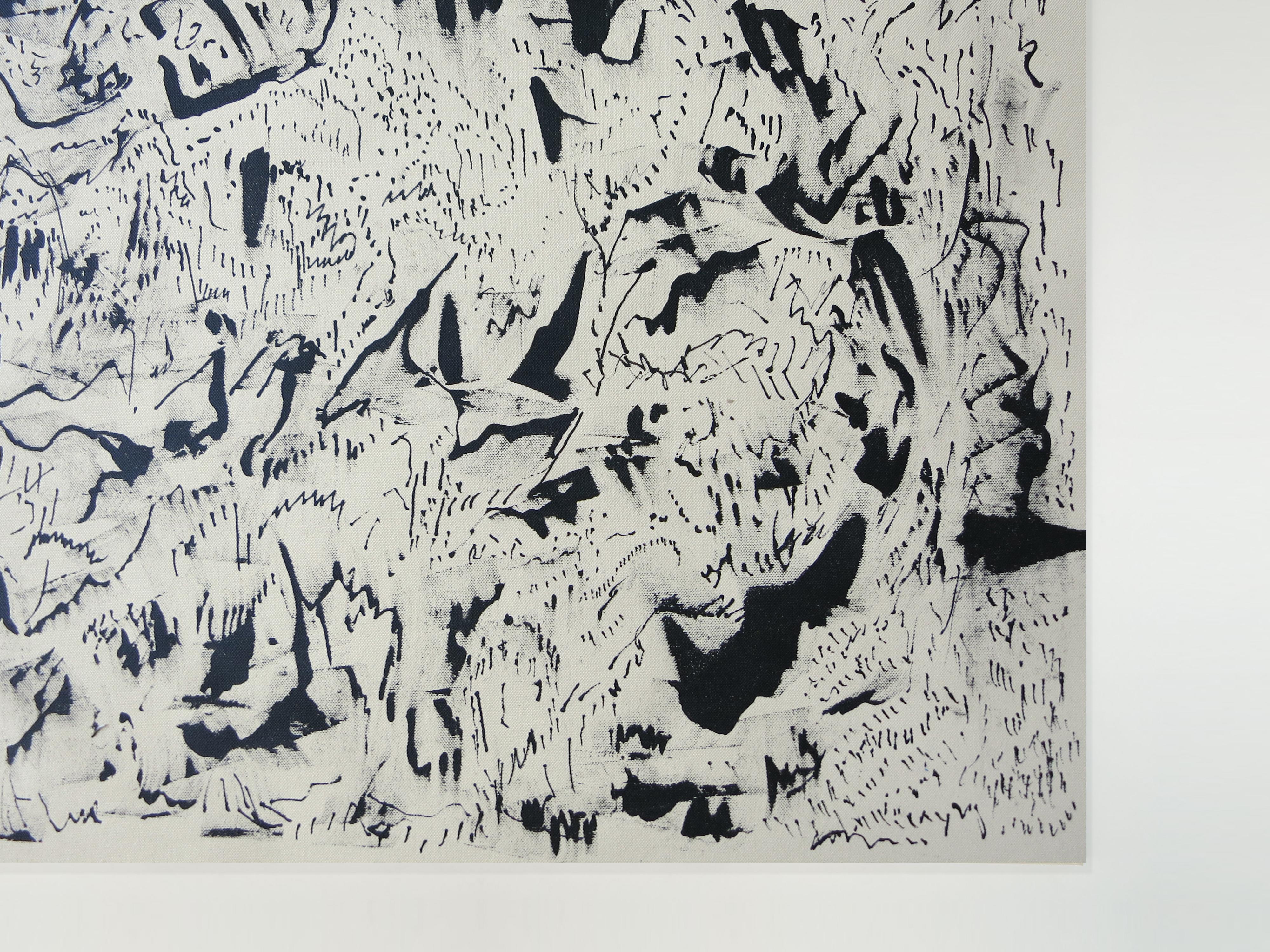 ABSTRACT Nuova opera d'arte in bianco e nero dell'artista contemporaneo Joan Salo 2024 in vendita 1
