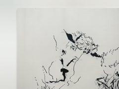 ABSTRACT Neue schwarz-weiße Tuschearbeiten der zeitgenössischen Künstlerin Joan Salo 2024