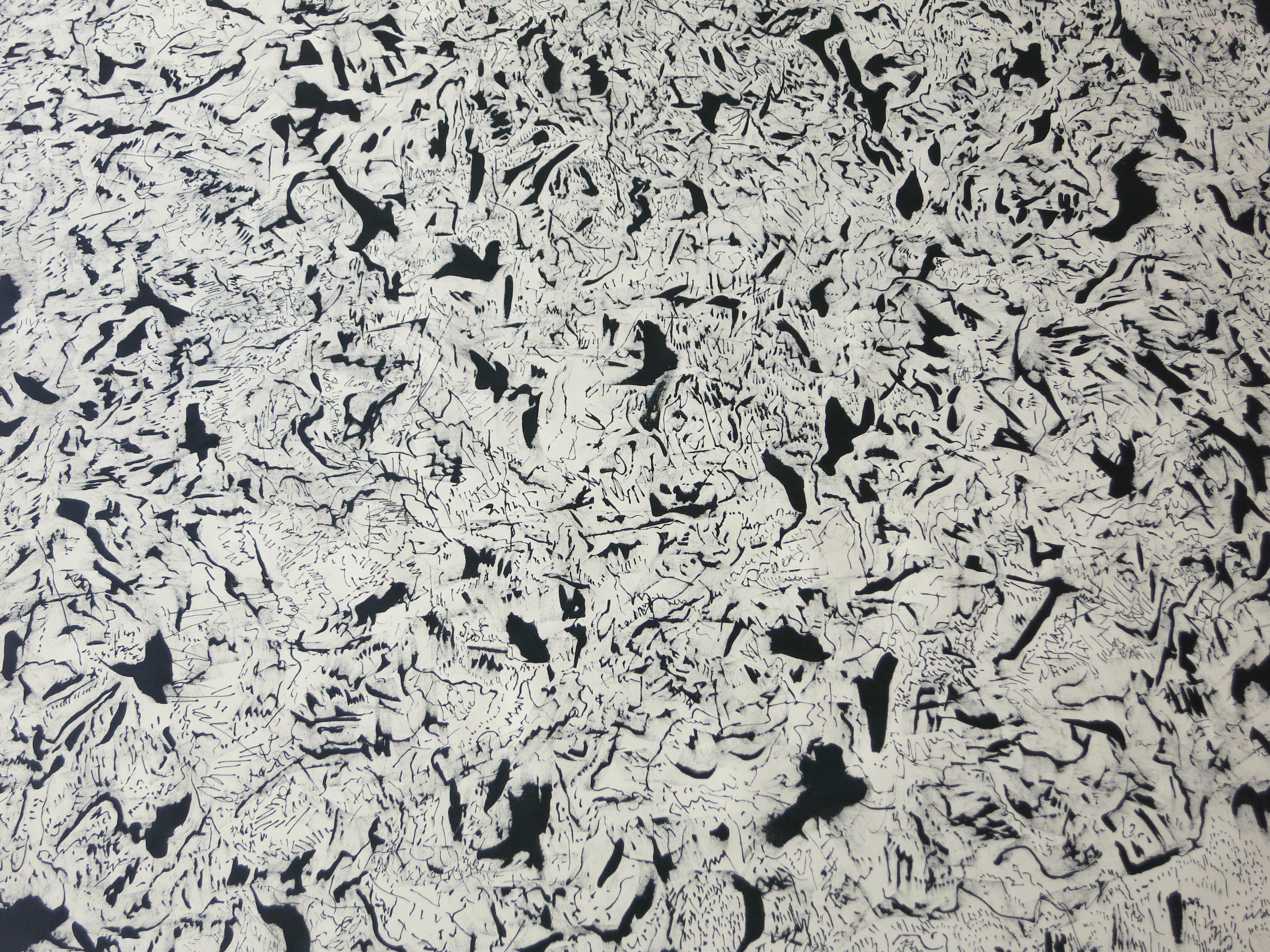 ABSTRACT Nuova opera d'arte in bianco e nero dell'artista contemporaneo Joan Salo 2024 in vendita 2