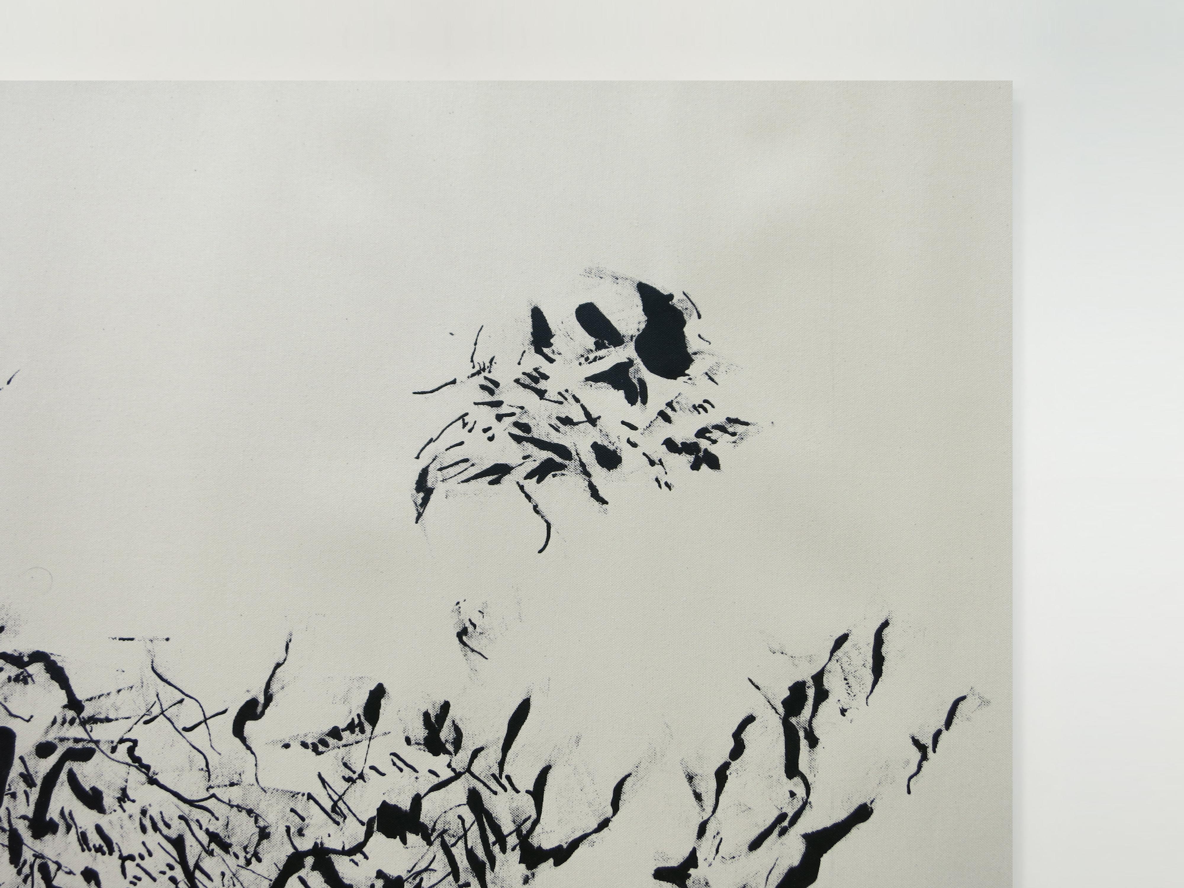 ABSTRACT Nuova opera d'arte in bianco e nero dell'artista contemporaneo Joan Salo 2024 in vendita 2