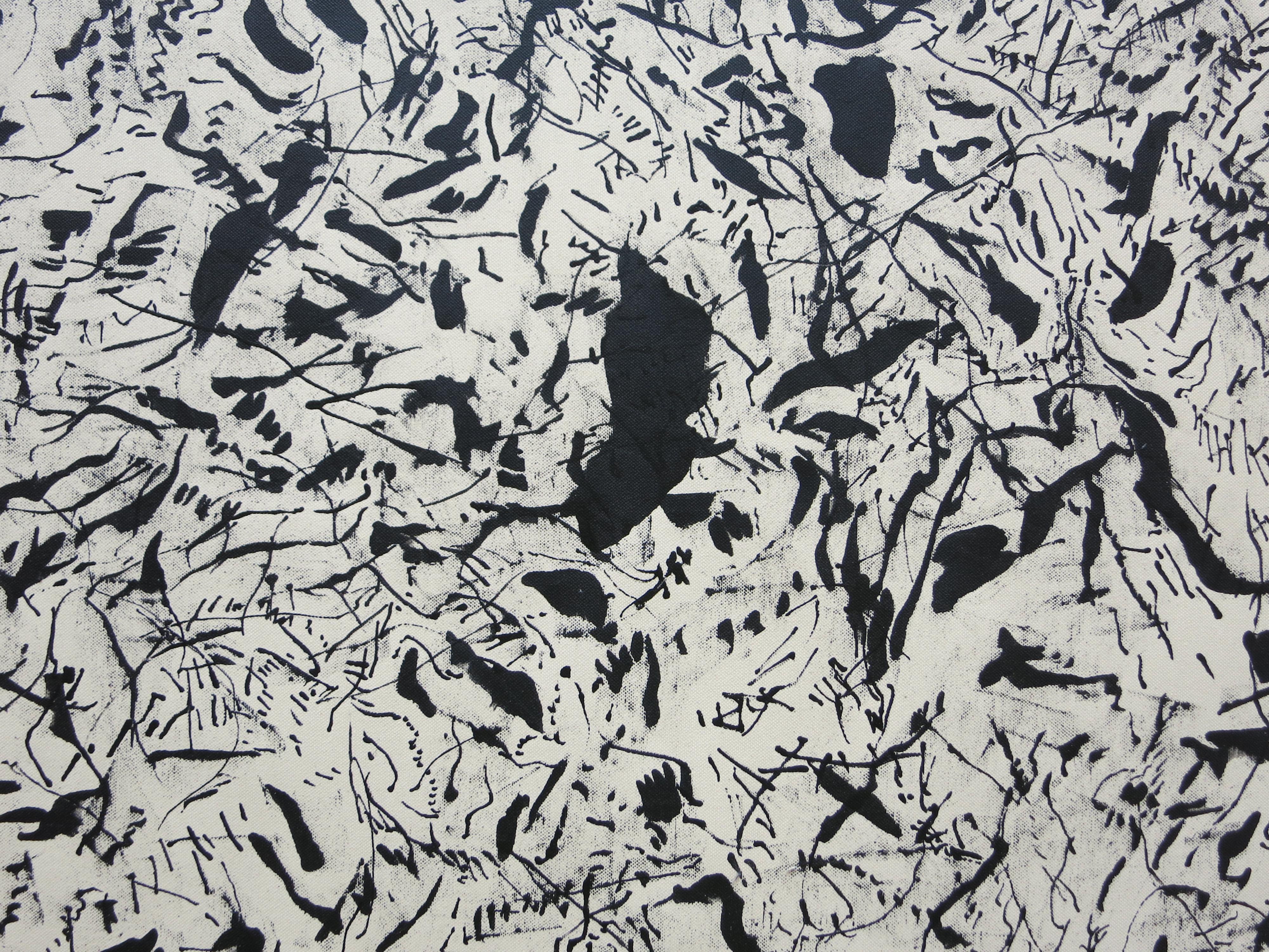 ABSTRACT Nuova opera d'arte in bianco e nero dell'artista contemporaneo Joan Salo 2024 in vendita 5