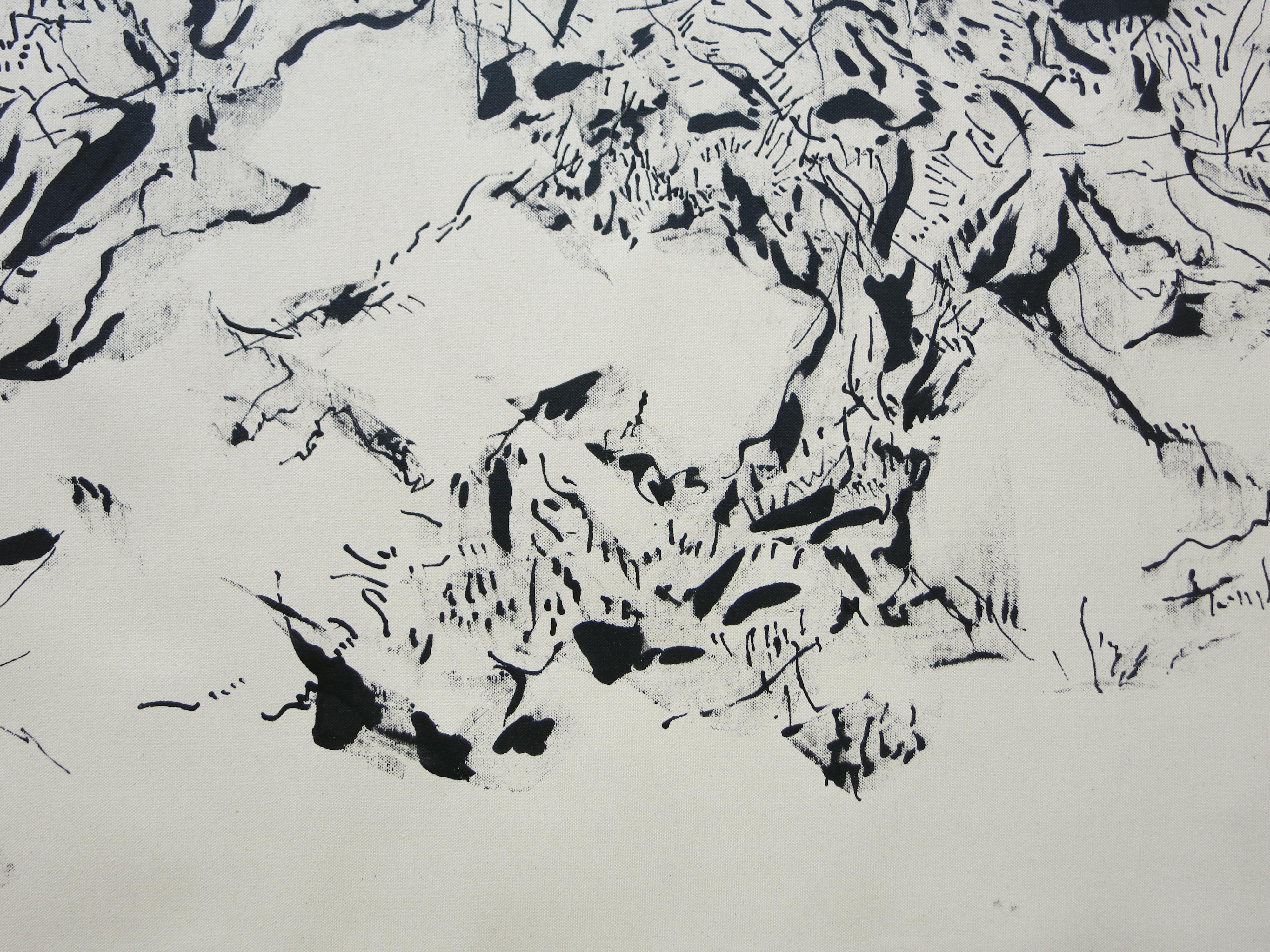 ABSTRACT Nuova opera d'arte in bianco e nero dell'artista contemporaneo Joan Salo 2024 in vendita 6