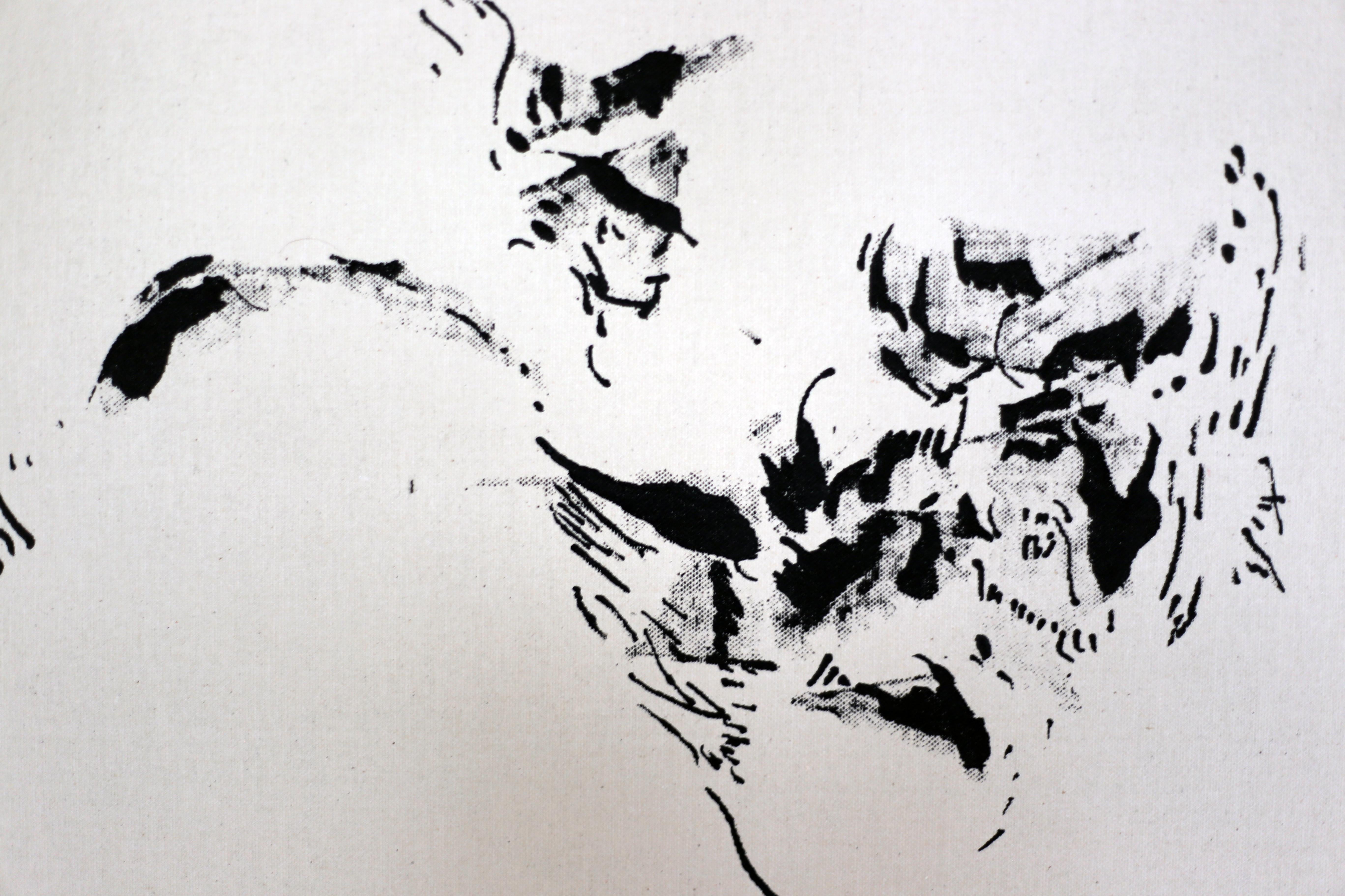 Joan Salo, 2025 Black and White Abstract Ink Painting – Contemporary Minimal Art im Angebot 2