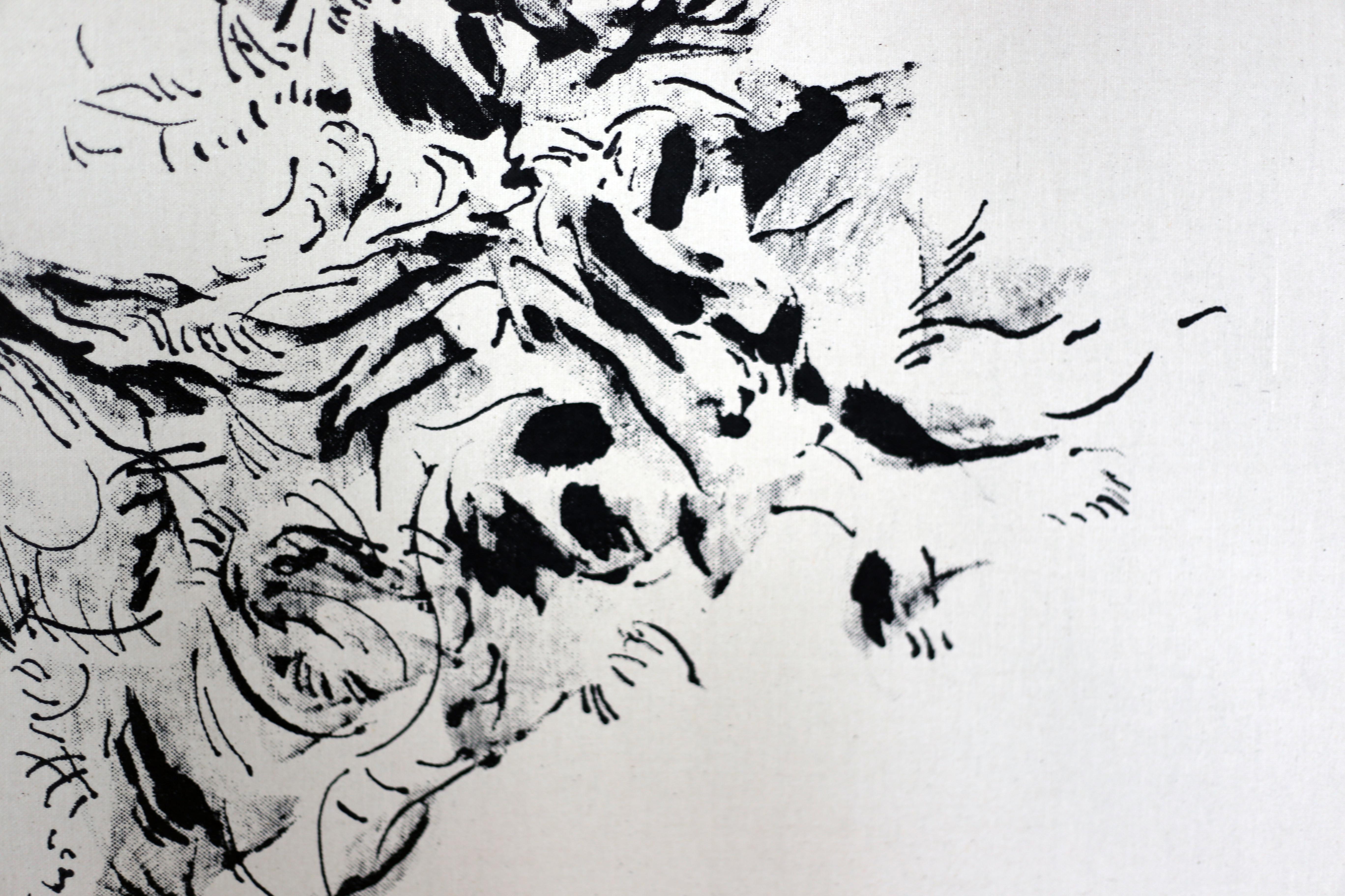 Joan Salo, 2025 Black and White Abstract Ink Painting – Contemporary Minimal Art im Angebot 2