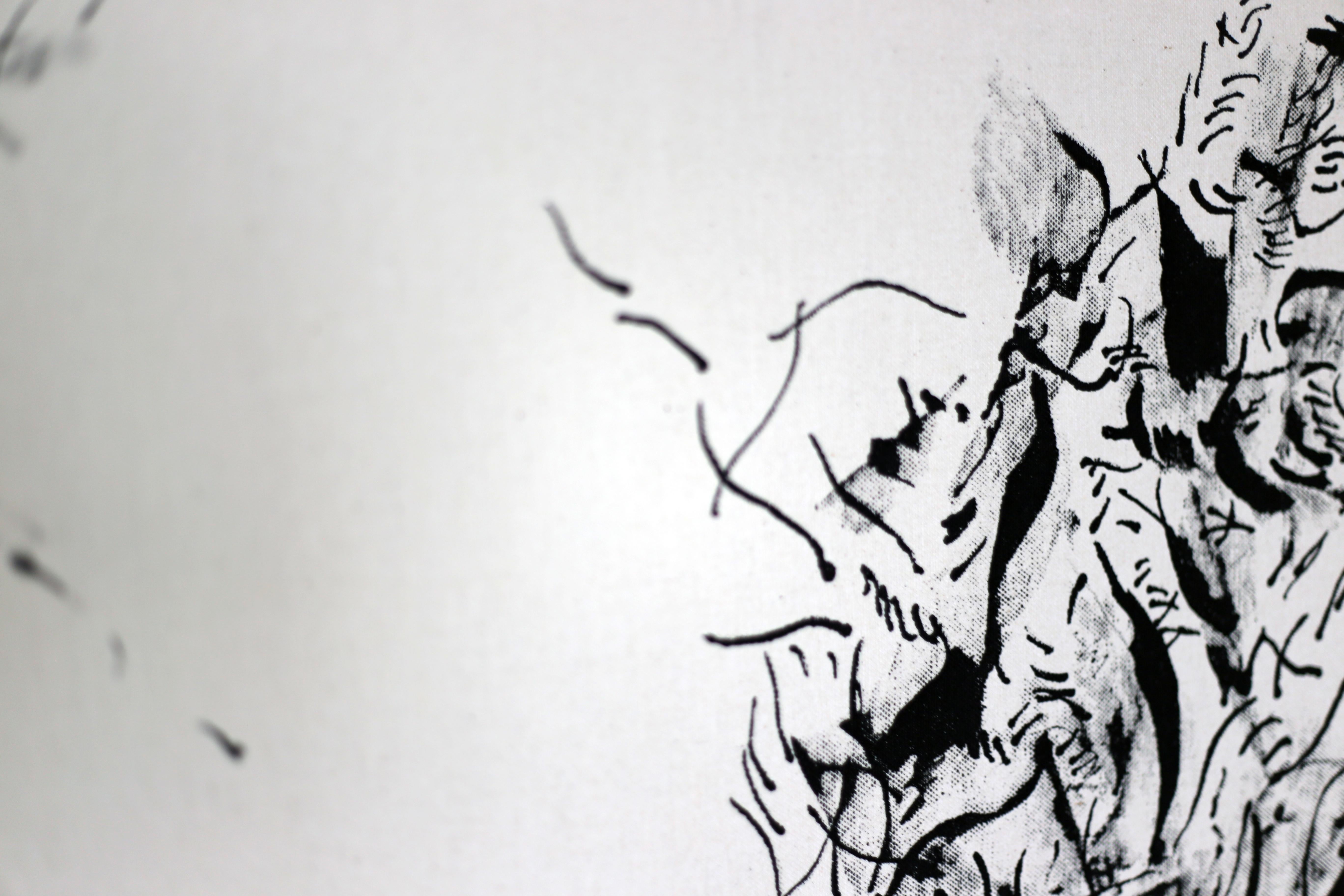 Joan Salo, 2025 Black and White Abstract Ink Painting – Contemporary Minimal Art im Angebot 4