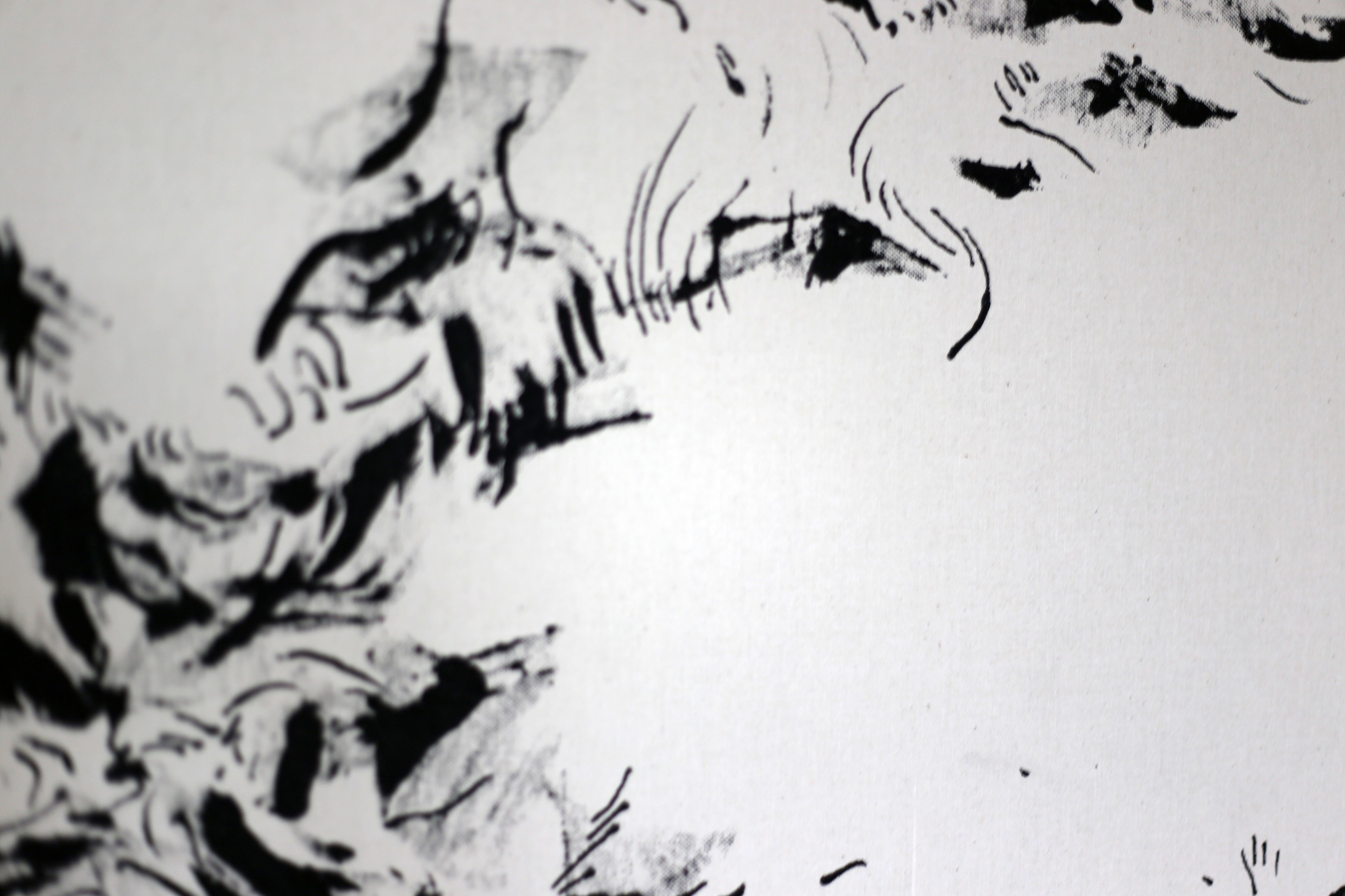 Joan Salo, 2025 Black and White Abstract Ink Painting – Contemporary Minimal Art im Angebot 5